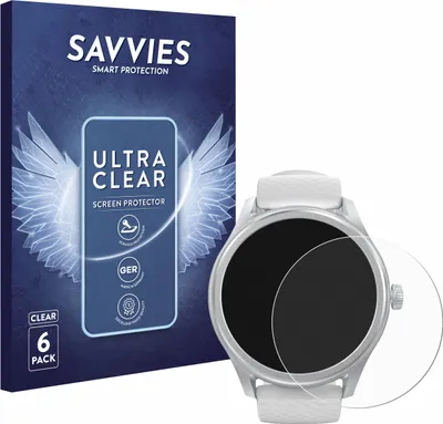 Produktbild von 6x Für Hama Smartwatch 5010 Schutzfolie Savvies Displayschutz Display Schutz Folie Klar Transparent