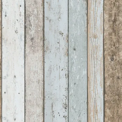 Produktbild von Profhome 899927-GU Landhaus Tapete Holzoptik matt blau braun beige 5,33 m2