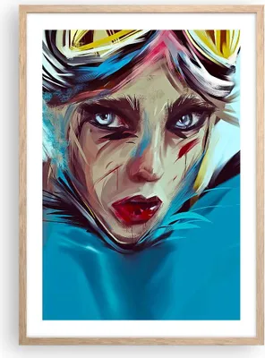 Produktbild von Gerahmtes Poster - Rahmen in heller Eiche - Stück Modern Frau - 50x70 cm - Wand Bild - Wanddeko - Wandbilder - Kunstposter - Wandposter - Bilderrahmen - Bilder - Kunstdruck - P2NPA50x70-4650