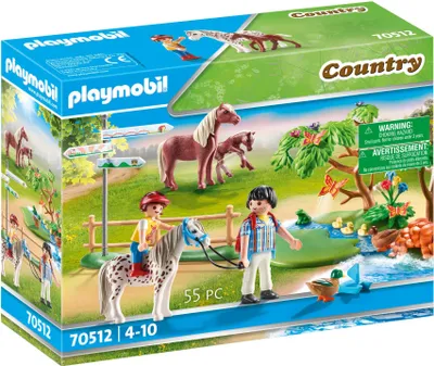 Produktbild von PLAYMOBIL Country 70512 Fröhlicher Ponyausflug