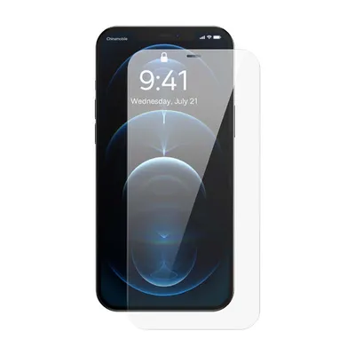 Produktbild von Panzerglasschutz für iPhone 12/12 Pro Baseus, 6,1", 0,3 mm, 2 Stück
