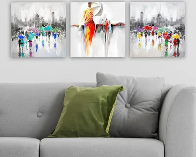 Productafbeelding van Wallity, DRPRC04, Canvasprint, Meerdere kleuren, Hout, 30 x 90 cm