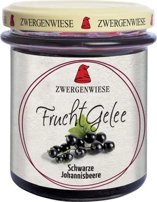 Produktbild von Zwergenwiese FruchtGelee Schwarze Johannisbeere -- 195g