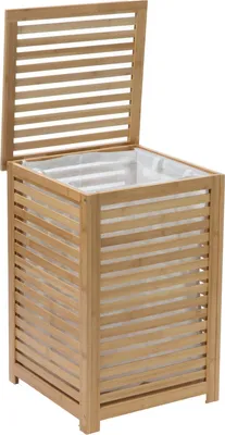 Produktbild von Wäschekorb aus Bambus 65 Liter Five® - Braun - Dekorativ | Mit Deckel | Nachhaltig