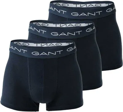Obrázok produktu pre GANT Herren Boxer Shorts, 3er Pack - Trunks, Bavlna Stretch Marine S