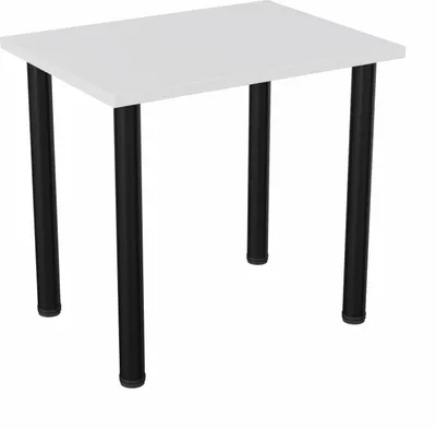 Produktbild von PLATAN ROOM Esstisch BOSTON, Küchentisch 80 x 60 cm, 100 x 60 cm Bürotisch, Schreibtisch Weiß, Eiche Artisan