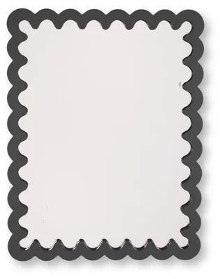 Zdjęcie produktu dla Lustro - Fale - Czarny - MDF - 24x33x1,5 cm