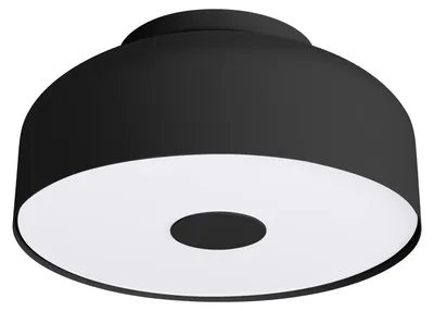 Image de Plafonnier OMIQ noir 4xE27 15W acier/PVC 15x30x30cm Sollux Lighting