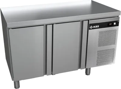 Produktbild von KBS Kühltisch ohne Aufkantung 1342x700x850 mm 2 türig GN 1/1 Umluftkühlung