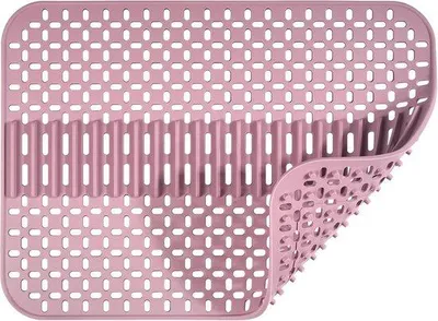 Produktbild von Große silikone Spülbeckenmatte 43 x 32 cm - Hitzebeständige und antislipische Ablagetelte für die Küche