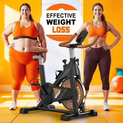 Immagine prodotto di Cyclette magnetica con Bluetooth e supporto per app, ideale per l'allenamento cardio a casa