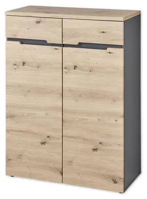 Kommode MEMPHIS 2-türig Artisan Eiche Graphit Nachbildung