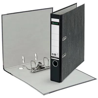 Produktbild von Ordner Wolkenmarmor A4 52mm 180Grad schwarz