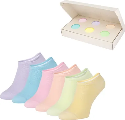 Produktbild von Sneaker Socken für Damen & Herren Kurze Baumwollsocken, 36-40, pastel box