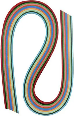 Produktbild von Quilling Streifen 6mm - 100Stück Blautöne