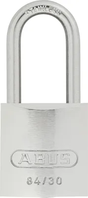 Produktbild von ABUS 84IB/30HB30 vs., Messing Vorhängeschloss in Silber, Bügel aus Edelstahl