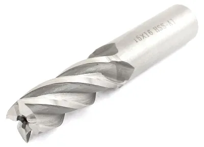 Produktbild von Helical Groove 4?Flute High Speed Stahl Cutter Schaftfr?ser 15?mm x 16?mm de