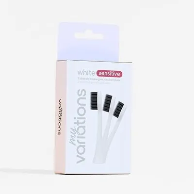 Zdjęcie produktu dla Głowice zapasowe do szczoteczki sonicznej wrażliwe zęby zestaw 3
