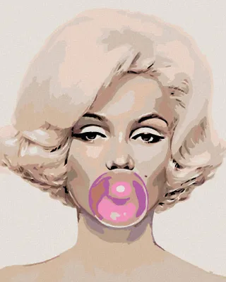Obrázok produktu pre Zuty - Maľovanie podľa čísel - MARILYN S BUBLINOU, 40x50 cm, bez rámu a bez vypnutia plátna