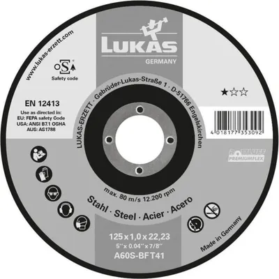 Immagine prodotto di Disco Piatto T1a 125*1.6*22 A46t-bf Premiumflex