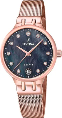 Produktbild von Festina Armbanduhr Mademoiselle Rose-gold - Black Mother of Pearl