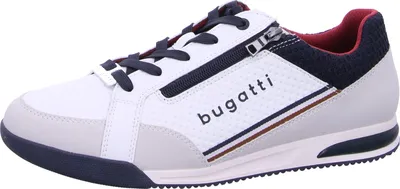 Produktbild von Bugatti Schnürhalbschuhe bequem in weiss/weiss kombi, Gr. 40