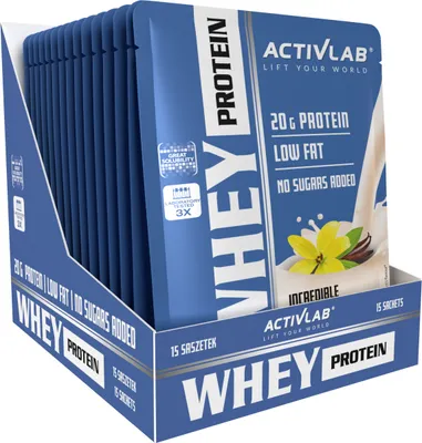 Obrázek produktu pro Activlab Whey Protein sáček syrovátkového proteinu WPC vanilková příchuť