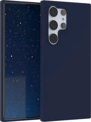 Produktbild von EAZY CASE Silikonhülle für Samsung Galaxy S24 Ultra Silikon Backcover Schutz in Blau