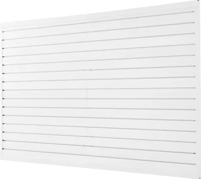Zdjęcie produktu dla Panel ścienny PVC 240x122,5 cm z akcesoriami biały do garażu i ekspozycji