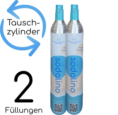 Produktbild von CO2-Zylinder | 2 x 425g (Füllung) | Tauschaktion voll gegen leer | Frist 14 Tage