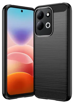 Produktbild von Handyhülle Silikon für Xiaomi Redmi 17 4G / 5G Carbon Design Schutz Stoßfest TPU
