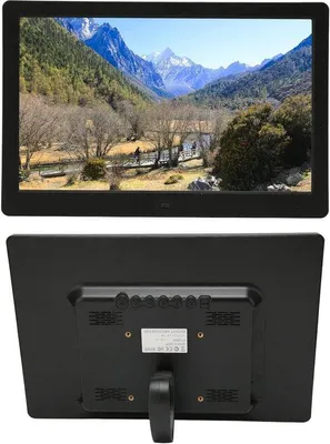 Obrázek produktu pro 13palcový digitální fotoplakát s HD LED displejem, kalendářem a hodinami