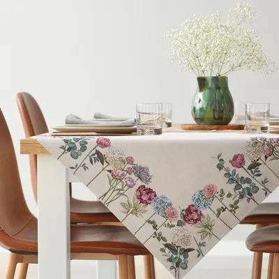 Produktbild von Eurofirany Tischdecke Gobelin beige 100 cm x 100 cm