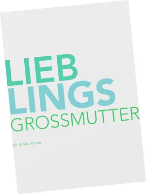 Produktbild von Mr. & Mrs. Panda Postkarte Grossmutter - Weiß - Geschenk, Ansichtskarte, Geschenkidee, Postkarten, Spruch, einzelkarte, Fotokarte, Grußkarte