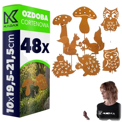 Obrázok produktu pre Dekorácie do záhrady, oceľ Corten, dizajn odolný voči poveternostným vplyvom, hnedá farba