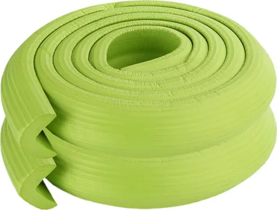 Image de (pack de 2) 2M design de bande en forme de L Épaissir la table de sécurité du bébé. Coussin de protection des coins de l'arête Bandes de choc anti-collision, vert