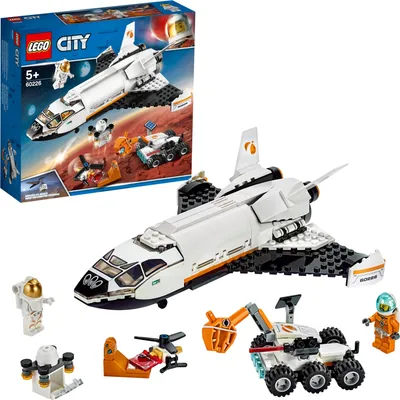 Produktbild von LEGO 60226 City Mars-Forschungsgruppe, Weltraum-Spielzeug, Raumschiff mit Astronaut-Figur und Drohne, Konstruktionsspielzeug inspiriert von NASA