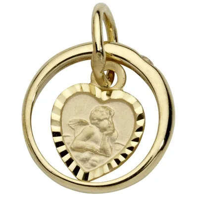 Produktbild von Miamar TG18 Kinder Anhänger Taufring mit Engel 14 Karat (585) Gold