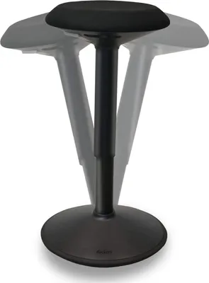 Produktbild von Backerz Bckz Wackelhocker Schwarz | Höhe 40-60cm | Balance Hocker | Schwarz