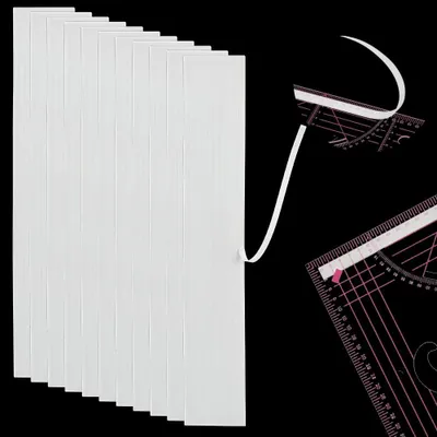 Quiltschablonengriffe, 50 Stück, 30 cm, selbstklebend, transparent, rutschfest
