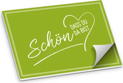 Produktbild von ITENGA Tischset A3 Schön dass du da bist V2 frühlingsgrün