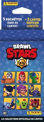 Immagine prodotto di Blister - PANINI - BRAWL STARS TC - 5 sleeves - 2 limited edition cards - 40 cards