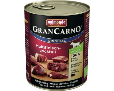 Immagine prodotto di ANIMONDA GranCarno Adult Cocktail di carne - Cibo umido per cani - 800 g