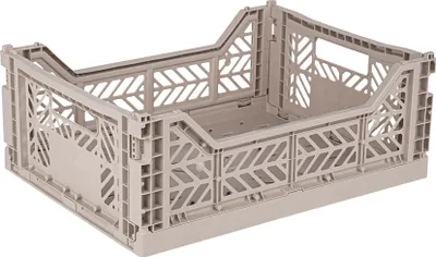 Produktbild von Aykasa Faltbox Klappbox SAND sandfarben midi