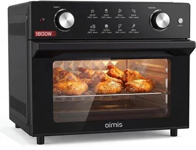 Productafbeelding van Heteluchtfriteuse 30-230 °C, 30 l, 1800 W, 8-in-1 airfryer met Duitse