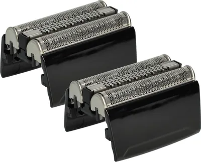 Produktbild von vhbw 2x Ersatz-Scherköpfe kompatibel mit Braun Typ 5070cc, 5090cc, 5080cc, 5749, 5748, 5030s, 5020s, 5050cc, 5040s Elektrorasierer, Schwarz