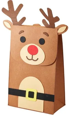 Produktbild von Weihnachtsgeschenkbeutel "Sob", 58 cm – braun, H&L