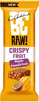 Obrázek produktu pro Ovocná tyčinka BeRAW Crispy Fruit Mango-maracuja 40 g NOVINKA