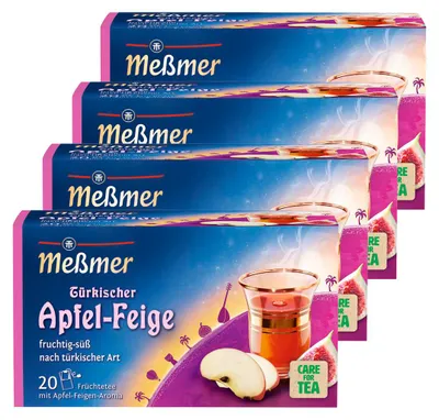 Immagine prodotto di Meßmer Bayram turco Mela Fico fruttato e dolce confezione da 4 pz