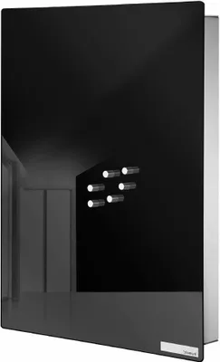 Produktbild von Blomus Schlüsselkasten, Glasmagnettafel Velio, Magnetwand, Schlüsselbrett, 40x30 cm, Schwarz, 65367